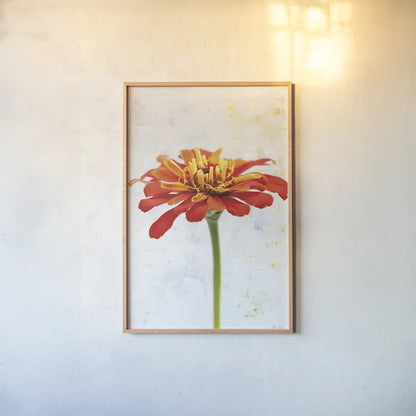 Wonderful Wildflowers IX by Deborah Revell. shown as a paper print in a natural frame. Available as a archival giclee rolled canvas, fine art paper, or poster print. SKU 93936h.