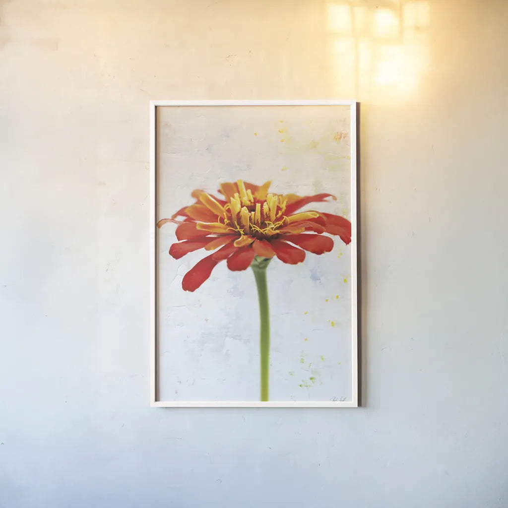 Wonderful Wildflowers IX by Deborah Revell. shown as a paper print in a white frame. Available as a archival giclee rolled canvas, fine art paper, or poster print. SKU 93936h.