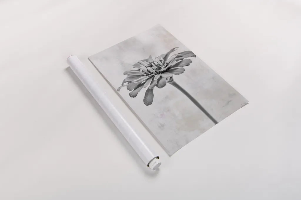 Wonderful Wildflowers IX Neutral by Deborah Revell. shown as a rolled paper print. Available as archival giclee rolled canvas, fine art paper, or poster print. SKU 93953h.