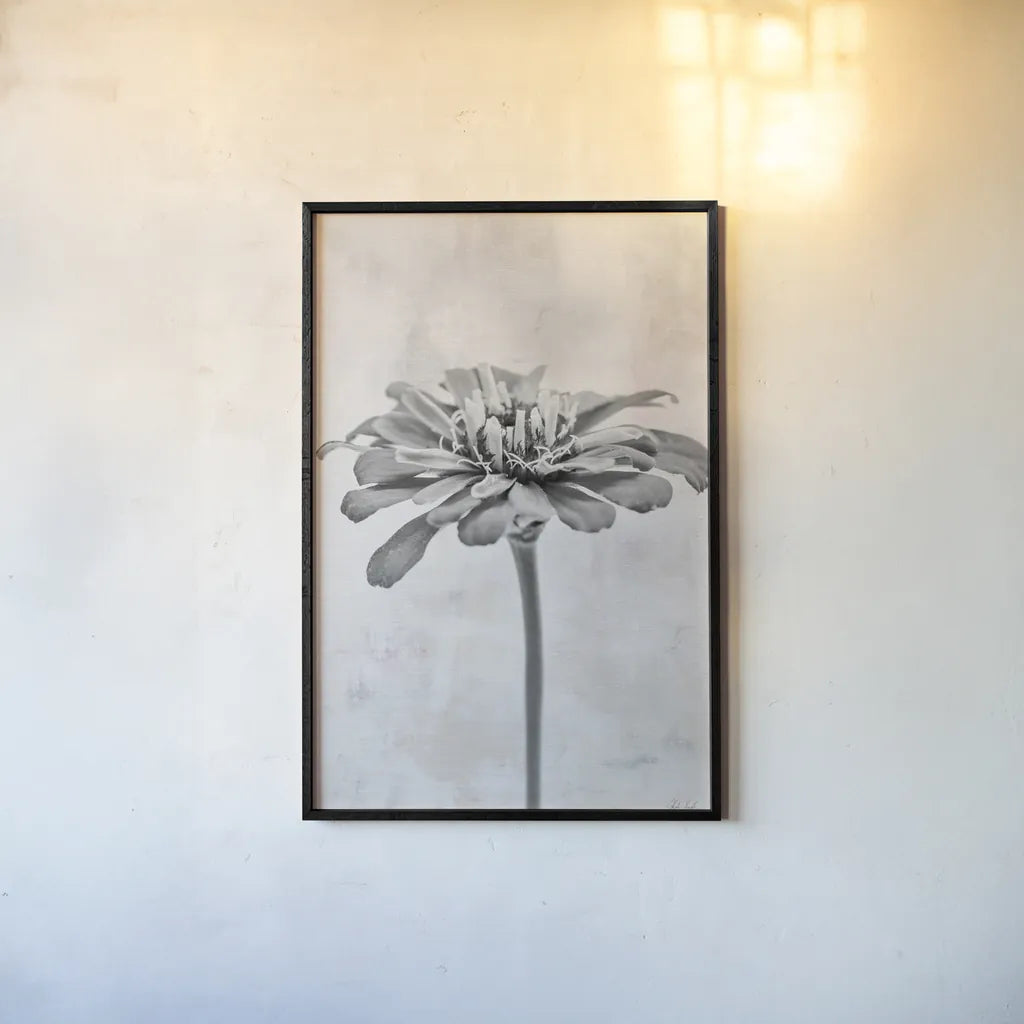 Wonderful Wildflowers IX Neutral by Deborah Revell. shown as a paper print in a black flame. Available as a archival giclee rolled canvas, fine art paper, or poster print. SKU 93953h.