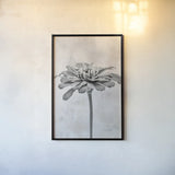 Wonderful Wildflowers IX Neutral by Deborah Revell. shown as a paper print in a black flame. Available as a archival giclee rolled canvas, fine art paper, or poster print. SKU 93953h.