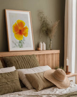 Wonderful Wildflowers V by Deborah Revell. shown as a paper print in a natural frame. Available as a archival giclee rolled canvas, fine art paper, or poster print. SKU 93932h.