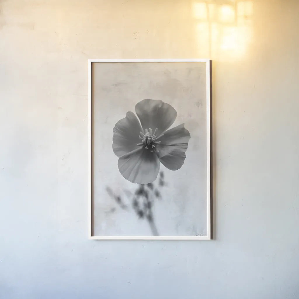 Wonderful Wildflowers V Neutral by Deborah Revell. shown as a paper print in a white frame. Available as a archival giclee rolled canvas, fine art paper, or poster print. SKU 93949h.