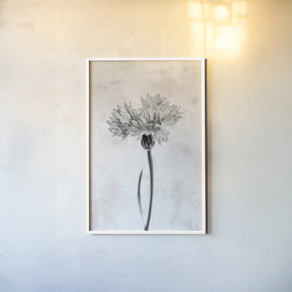 Wonderful Wildflowers VI Neutral by Deborah Revell. shown as a paper print in a white frame. Available as a archival giclee rolled canvas, fine art paper, or poster print. SKU 93950h.