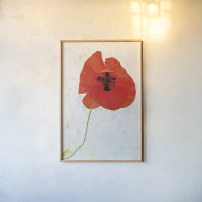 Wonderful Wildflowers VII by Deborah Revell. shown as a paper print in a natural frame. Available as a archival giclee rolled canvas, fine art paper, or poster print. SKU 93934h.