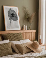 Wonderful Wildflowers VII Neutral by Deborah Revell. shown as a paper print in a natural frame. Available as a archival giclee rolled canvas, fine art paper, or poster print. SKU 93951h.