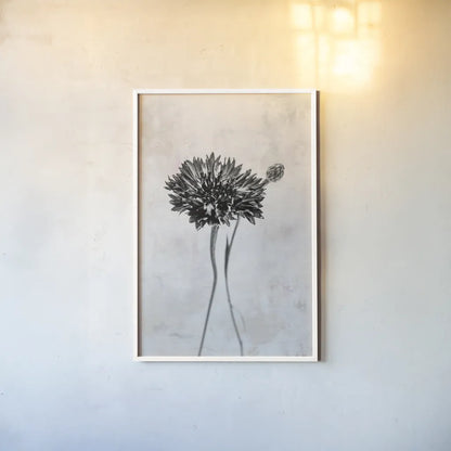 Wonderful Wildflowers VIII Neutral by Deborah Revell. shown as a paper print in a white frame. Available as a archival giclee rolled canvas, fine art paper, or poster print. SKU 93952h.