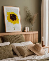 Wonderful Wildflowers XI by Deborah Revell. shown as a paper print in a natural frame. Available as a archival giclee rolled canvas, fine art paper, or poster print. SKU 93938h.