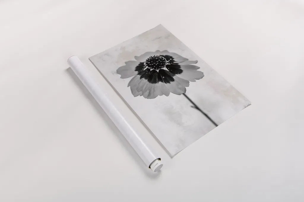 Wonderful Wildflowers XI Neutral by Deborah Revell. shown as a rolled paper print. Available as archival giclee rolled canvas, fine art paper, or poster print. SKU 93955h.