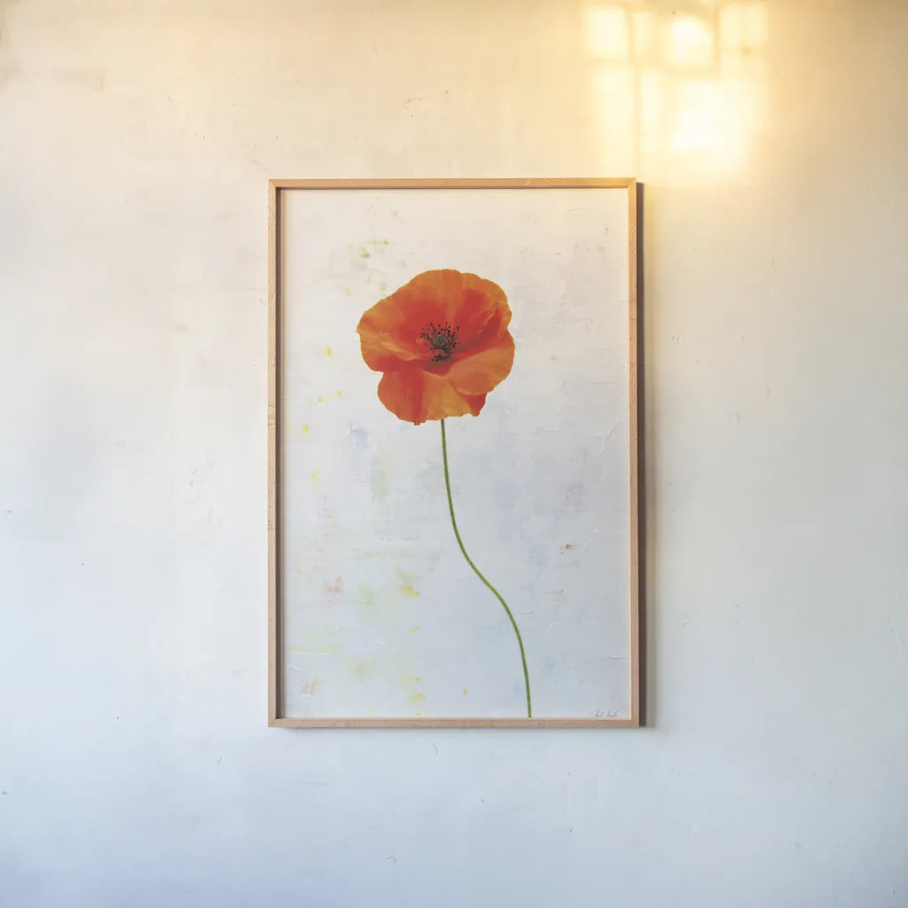 Wonderful Wildflowers XIII by Deborah Revell. shown as a paper print in a natural frame. Available as a archival giclee rolled canvas, fine art paper, or poster print. SKU 93940h.