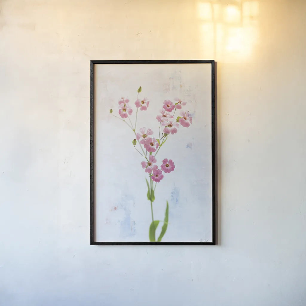 Wonderful Wildflowers XV by Deborah Revell. shown as a paper print in a black flame. Available as a archival giclee rolled canvas, fine art paper, or poster print. SKU 93942h.