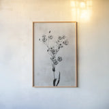 Wonderful Wildflowers XV Neutral by Deborah Revell. shown as a paper print in a natural frame. Available as a archival giclee rolled canvas, fine art paper, or poster print. SKU 93959h.