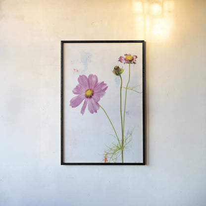 Wonderful Wildflowers XVII by Deborah Revell. shown as a paper print in a black flame. Available as a archival giclee rolled canvas, fine art paper, or poster print. SKU 93944h.