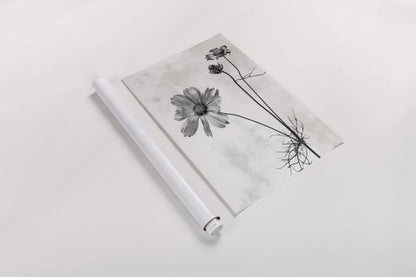 Wonderful Wildflowers XVII Neutral by Deborah Revell. shown as a rolled paper print. Available as archival giclee rolled canvas, fine art paper, or poster print. SKU 93961h.