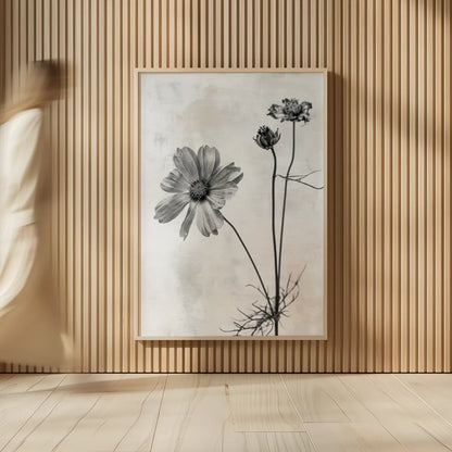 Wonderful Wildflowers XVII Neutral by Deborah Revell. shown as over sized large wall art. Available as an archival giclee rolled canvas, fine art paper, or poster print. SKU 93961h.