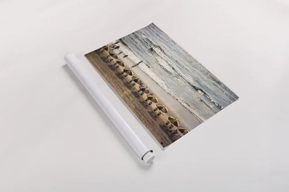 A Day at the Beach by Debra Van Swearingen. shown as a rolled paper print. Available as archival giclee rolled canvas, fine art paper, or poster print. SKU 47846i.