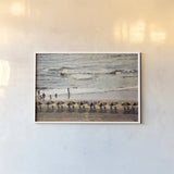 A Day at the Beach by Debra Van Swearingen. shown as a paper print in a white frame. Available as a archival giclee rolled canvas, fine art paper, or poster print. SKU 47846i.