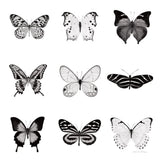 BW Butterfly Chart by Debra Van Swearingen. SKU 71330a. Archival Giclee Fine art print for wall decor.