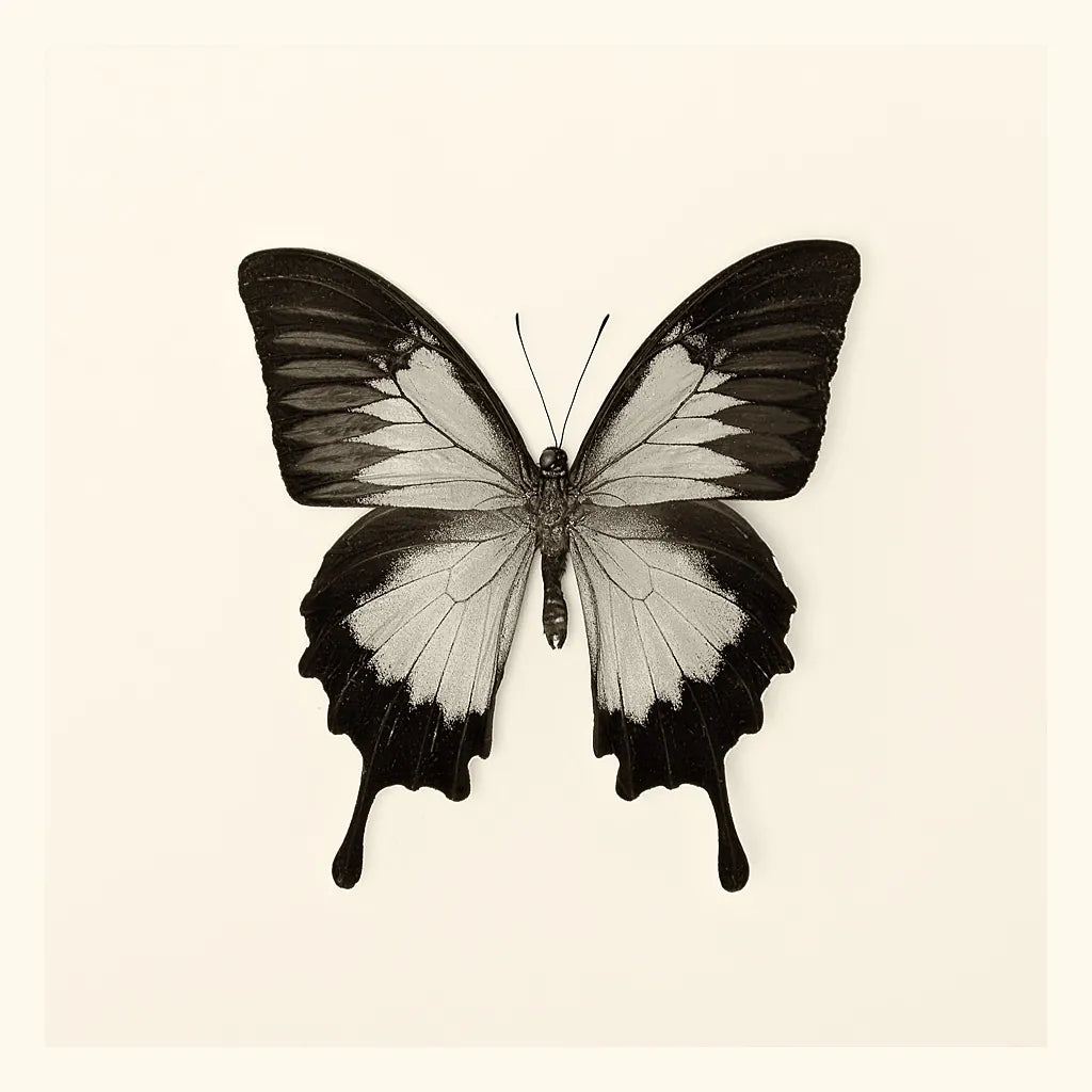 Butterfly III BW by Debra Van Swearingen. SKU 25724a. Archival Giclee Fine art print for wall decor.