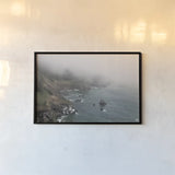 Coastal Fog I by Debra Van Swearingen. shown as a paper print in a black flame. Available as a archival giclee rolled canvas, fine art paper, or poster print. SKU 81259i.