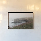 Coastal Fog II by Debra Van Swearingen. shown as a paper print in a black flame. Available as a archival giclee rolled canvas, fine art paper, or poster print. SKU 81260i.
