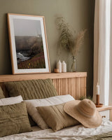 Coastal Fog IV by Debra Van Swearingen. shown as a paper print in a natural frame. Available as a archival giclee rolled canvas, fine art paper, or poster print. SKU 81262h.