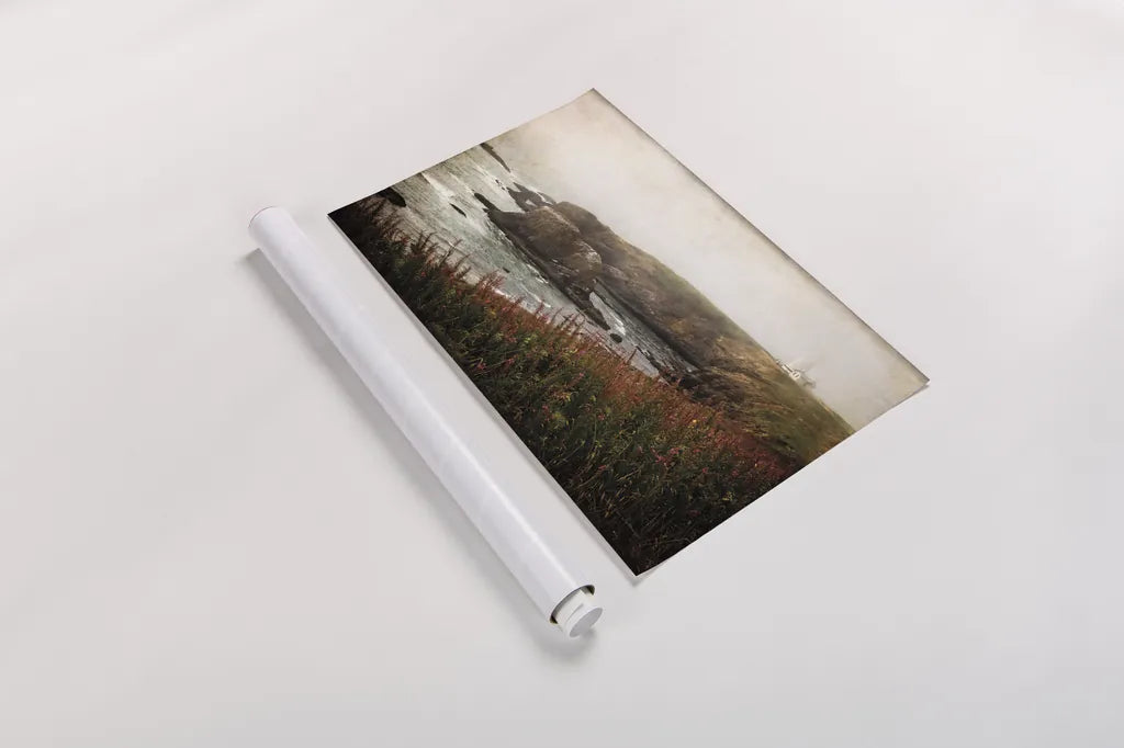 Coastal Mist by Debra Van Swearingen. shown as a rolled paper print. Available as archival giclee rolled canvas, fine art paper, or poster print. SKU 47843i.