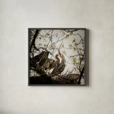 Connection by Debra Van Swearingen. Shown in a sleek black glass frame for a contemporary gallery look. Available as an archival giclee rolled canvas, fine art paper, or poster print. SKU 63819a.