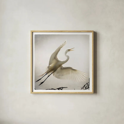 Emergence by Debra Van Swearingen. Shown in a natural wood glass frame for a timeless modern aesthetic. Available as an archival giclee rolled canvas, fine art paper, or poster print. SKU 63781a.