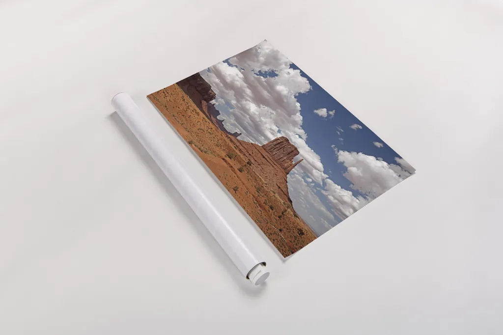 Monument Valley II by Debra Van Swearingen. shown as a rolled paper print. Available as archival giclee rolled canvas, fine art paper, or poster print. SKU 81266i.