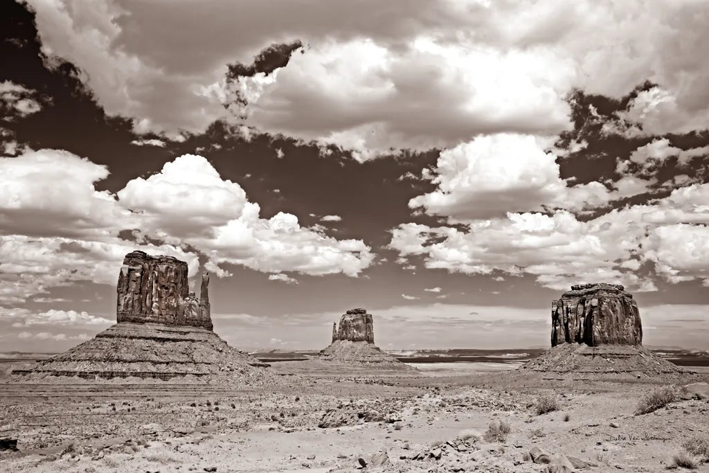 Monument Valley III Sepia by Debra Van Swearingen. SKU 81271i. Archival Giclee Fine art print for wall decor.