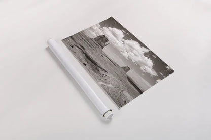 Monument Valley IV Sepia by Debra Van Swearingen. shown as a rolled paper print. Available as archival giclee rolled canvas, fine art paper, or poster print. SKU 81272i.