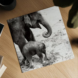 Mother and Daughter by Debra Van Swearingen. Shown as a detailed flat fine art print, highlighting archival giclee quality. Available as an archival giclee rolled canvas, fine art paper, or poster print. SKU 52699a.