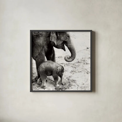 Mother and Daughter by Debra Van Swearingen. Shown in a sleek black glass frame for a contemporary gallery look. Available as an archival giclee rolled canvas, fine art paper, or poster print. SKU 52699a.