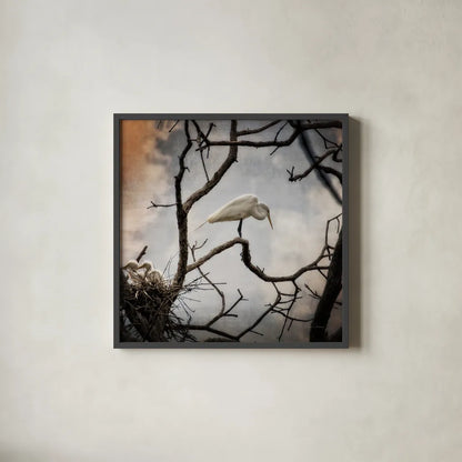 Respite by Debra Van Swearingen. Shown in a sleek black glass frame for a contemporary gallery look. Available as an archival giclee rolled canvas, fine art paper, or poster print. SKU 63823a.