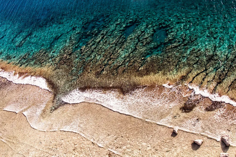 Sand and Sea by Debra Van Swearingen. SKU 42504i. Archival Giclee Fine art print for wall decor.