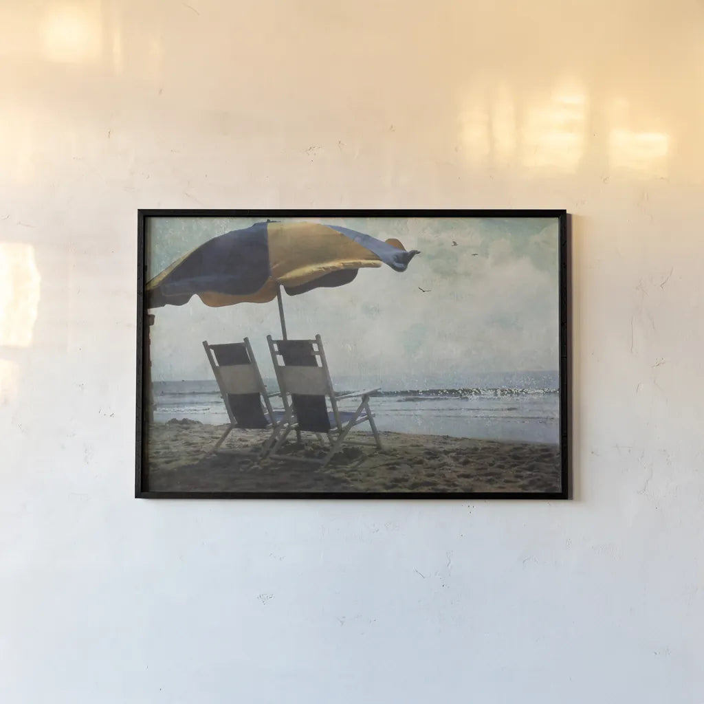 Sea For Two by Debra Van Swearingen. shown as a paper print in a black flame. Available as a archival giclee rolled canvas, fine art paper, or poster print. SKU 47845i.