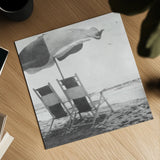 Sea For Two BW Crop by Debra Van Swearingen. Shown as a detailed flat fine art print, highlighting archival giclee quality. Available as an archival giclee rolled canvas, fine art paper, or poster print. SKU 77149a.
