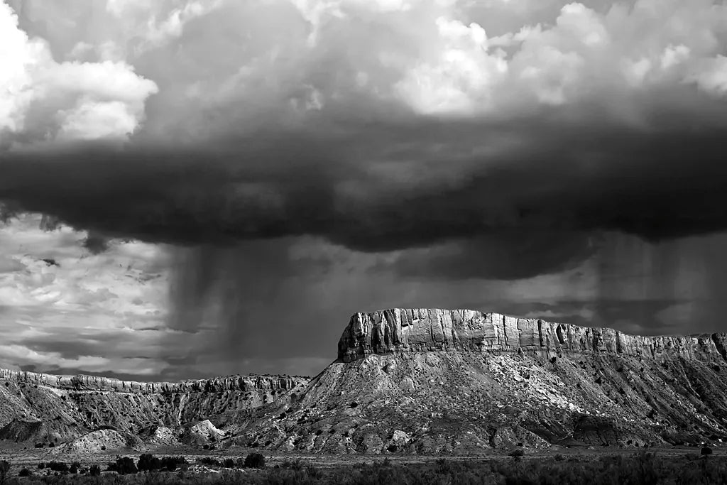 Storms on the Mesa by Debra Van Swearingen. SKU 19412i. Archival Giclee Fine art print for wall decor.