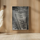 Sunlit Palms I by Debra Van Swearingen. shown as over sized large wall art. Available as an archival giclee rolled canvas, fine art paper, or poster print. SKU 81257h.