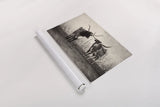 Texas Longhorns Crop by Debra Van Swearingen. shown as a rolled paper print. Available as archival giclee rolled canvas, fine art paper, or poster print. SKU 66104i.