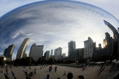 The Bean Chicago by Debra Van Swearingen. SKU 55174i. Archival Giclee Fine art print for wall decor.