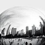 The Bean Chicago Bold Sq by Debra Van Swearingen. SKU 64604a. Archival Giclee Fine art print for wall decor.