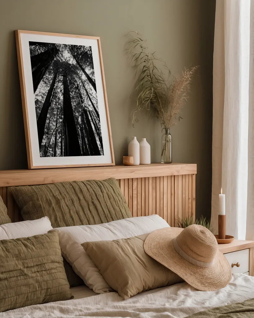 The Stand BW by Debra Van Swearingen. shown as a paper print in a natural frame. Available as a archival giclee rolled canvas, fine art paper, or poster print. SKU 55173h.
