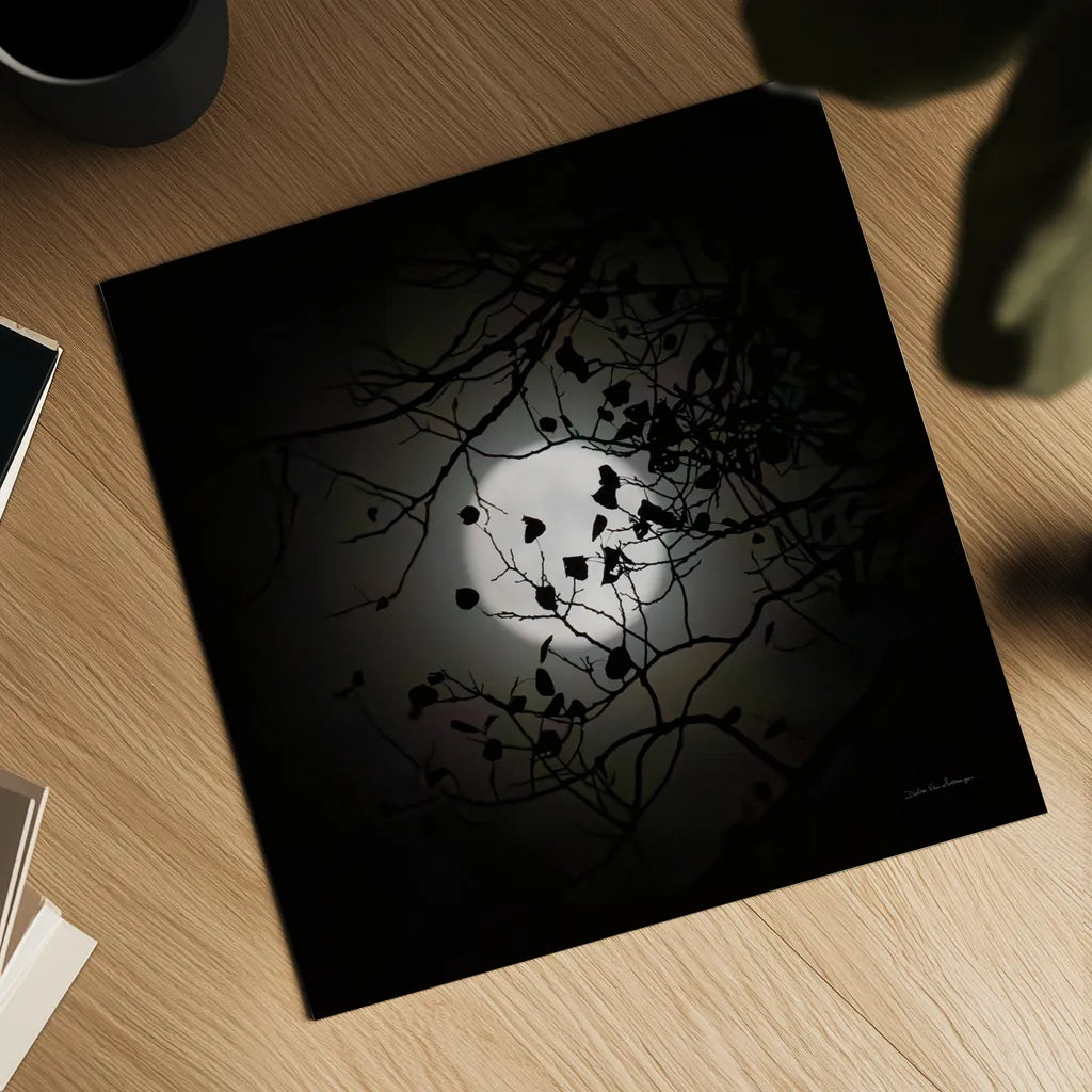 Vermont Blue Moon by Debra Van Swearingen. Shown as a detailed flat fine art print, highlighting archival giclee quality. Available as an archival giclee rolled canvas, fine art paper, or poster print. SKU 90962a.