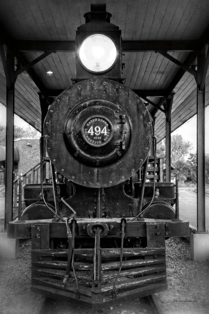 Vintage Train I BW by Debra Van Swearingen. SKU 88463h. Archival Giclee Fine art print for wall decor.