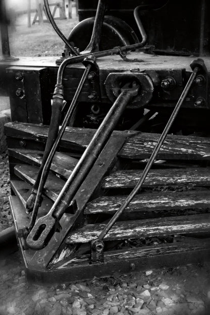 Vintage Train III BW by Debra Van Swearingen. SKU 88465h. Archival Giclee Fine art print for wall decor.