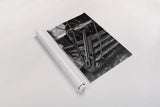Vintage Train III BW by Debra Van Swearingen. shown as a rolled paper print. Available as archival giclee rolled canvas, fine art paper, or poster print. SKU 88465h.