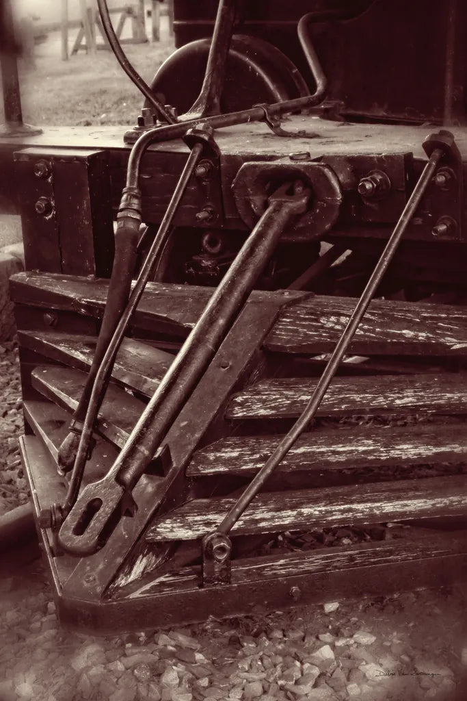 Vintage Train III Sepia by Debra Van Swearingen. SKU 88468h. Archival Giclee Fine art print for wall decor.