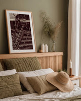 Vintage Train III Sepia by Debra Van Swearingen. shown as a paper print in a natural frame. Available as a archival giclee rolled canvas, fine art paper, or poster print. SKU 88468h.
